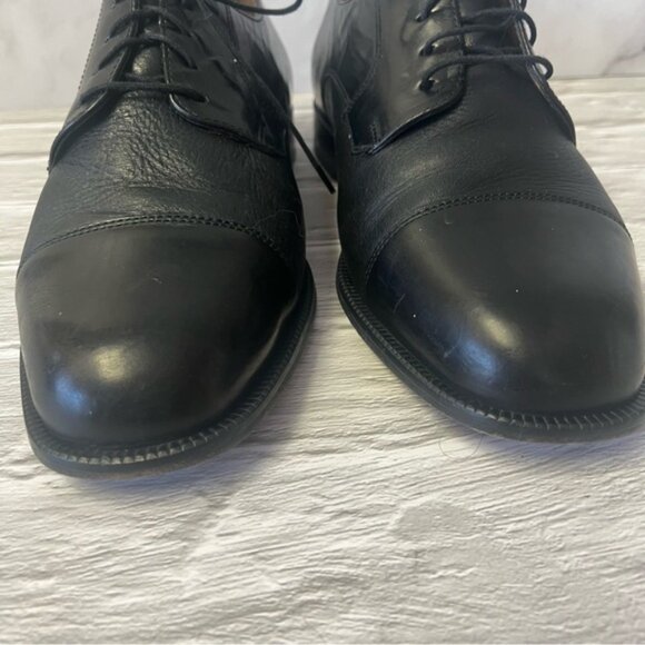 Bostonian Florentine Men's Black Leather Oxford Dress Shoes - Picture 3 of 13